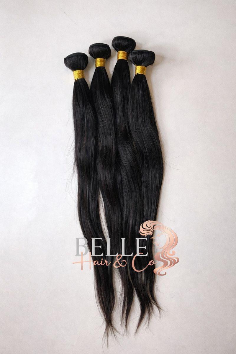 Silky straight wefts