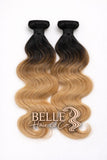 Blonde ombre body wave wefts